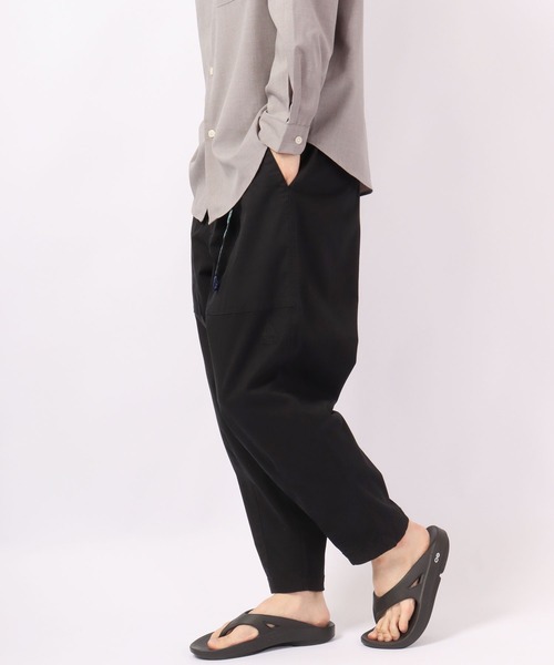 GERRY(ジェリー)の「GERRY ストレッチ デニム&チノ ベーカー ワイド バルーン クライミングパンツ(デニムパンツ・メンズ・ブラック/サックスブルー/グレー/カーキ/ベージュ/ブルー/オフホワイト/ダークベージュ/ネイビー/ブラック系/ネイビー系・LL/S/M/L)」の3枚目の写真