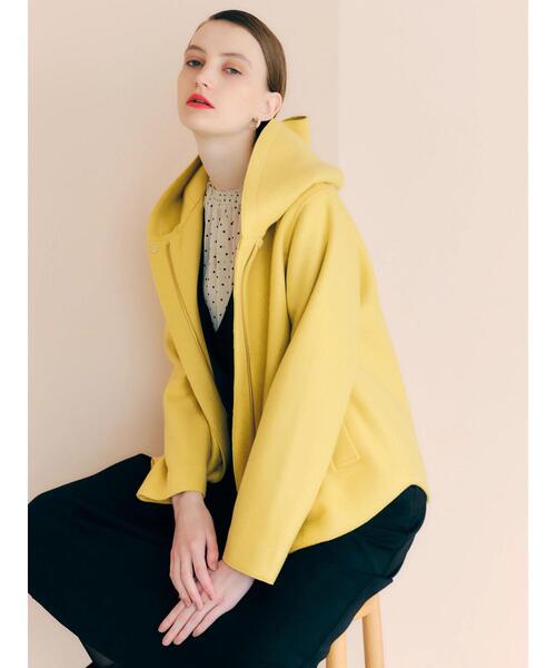 ストレッチメルトンフーディーコート