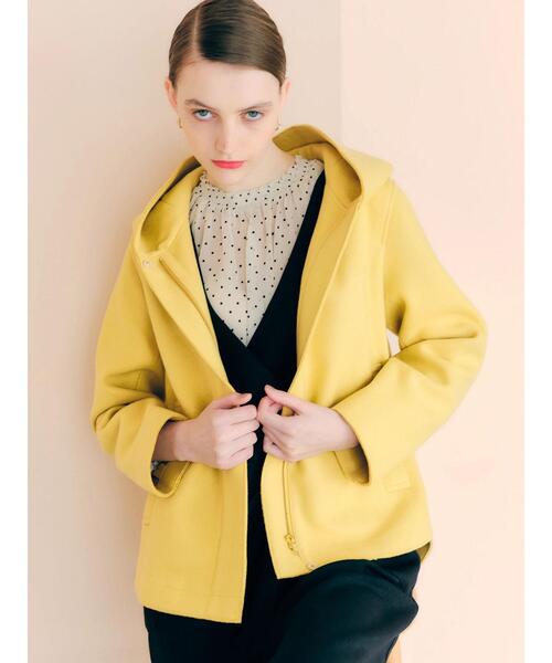 ストレッチメルトンフーディーコート