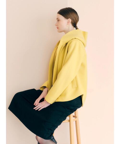 ストレッチメルトンフーディーコート