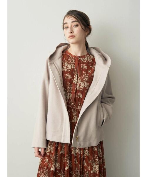 ストレッチメルトンフーディーコート