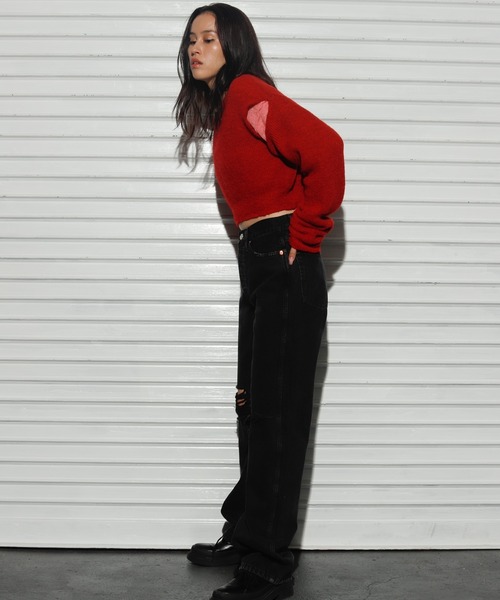 FIG&VIPER（フィグアンドバイパー）の「2WAYリバーシブルニット（ニット/セーター・レディース・ホワイト/ブルー/ピンク・FREE）」の18枚目の写真