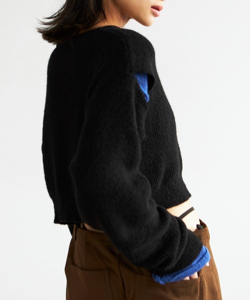 FIG&VIPER（フィグアンドバイパー）の「2WAYリバーシブルニット（ニット/セーター・レディース・ホワイト/ブルー/ピンク・FREE）」の14枚目の写真