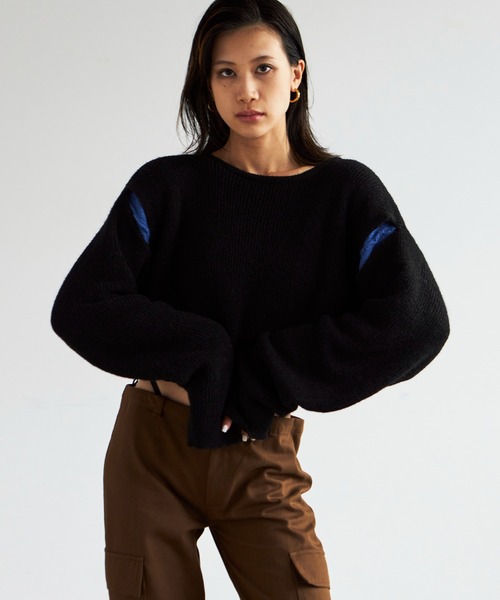 FIG&VIPER（フィグアンドバイパー）の「2WAYリバーシブルニット（ニット/セーター・レディース・ホワイト/ブルー/ピンク・FREE）」の12枚目の写真