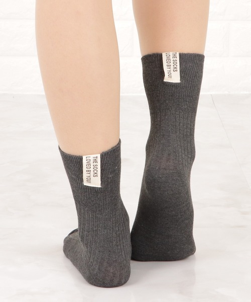 Lace Ladies（レースレディース）の「【5色組】タグデザインクルーソックスセット（ソックス/靴下・レディース・A/B・FREE）」の5枚目の写真