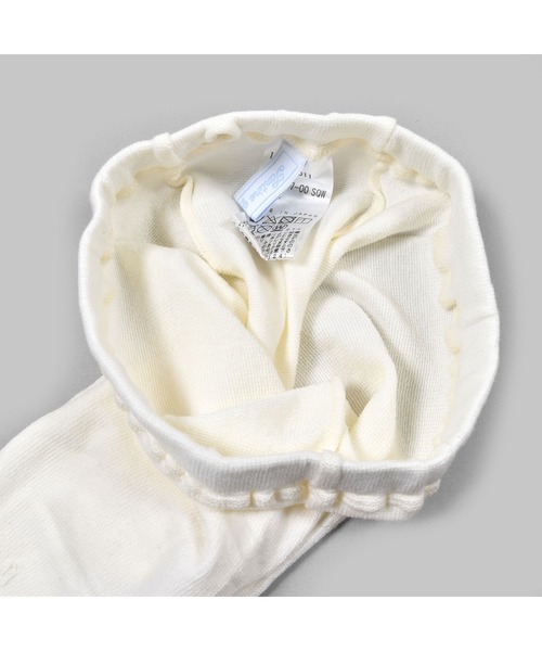 Tartine et Chocolat（タルティーヌエショコラ）の「Tartine et Chocolat/【 お揃い 】 日本製 ラメ 刺繍 タイツ (80~140cm)（タイツ/ストッキング・キッズ・オフホワイト/ネイビー・LARGE/MEDIUM/SMALL/X-SMALL）」の7枚目の写真