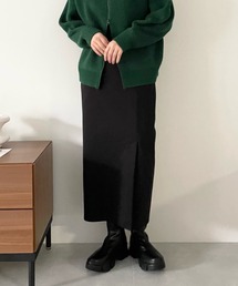 LOWRYS FARM | ストレッチフロントベントタイトスカート　344665(スカート)