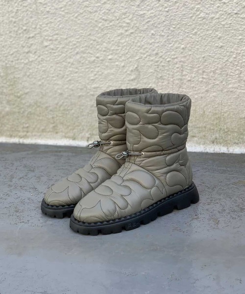 ASH（アッシュ）の「【JEWEL】フラワーナイロンブーツ（ブーツ・レディース・ブラック/カーキ/アイボリー・36/37/39/38）」の5枚目の写真