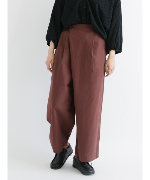 Samansa Mos2（サマンサ モスモス）の「アシメパンツ（その他パンツ・レディース・ブラウン/ベージュ・ﾌﾘ-）」の2枚目の写真