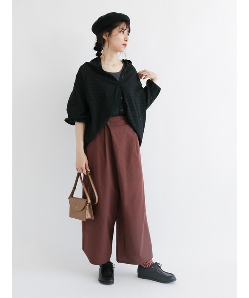 Samansa Mos2（サマンサ モスモス）の「アシメパンツ（その他パンツ・レディース・ブラウン/ベージュ・ﾌﾘ-）」の19枚目の写真
