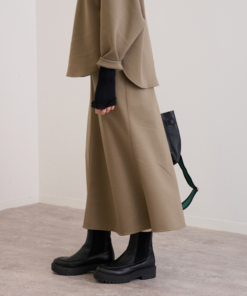 FRAMeWORK（フレームワーク）の「ダンボールフレアスカート（スカート・レディース・ブラック/ホワイト/モカ・36/38/40）」の21枚目の写真