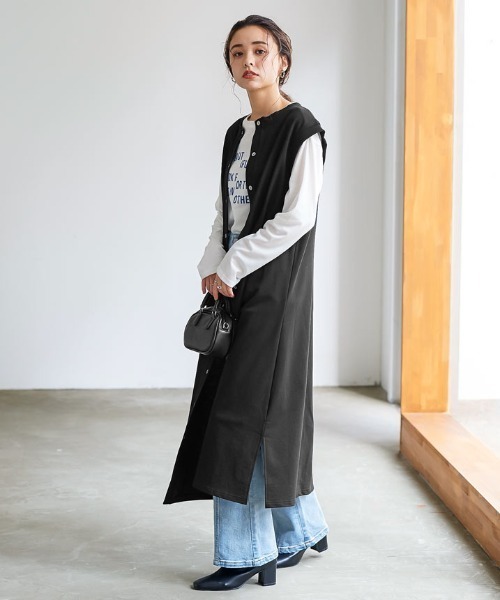 セール】前後2wayスウェットジレワンピース（ワンピース）｜KOBE