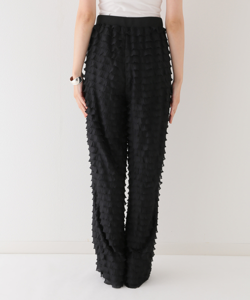 PROVOKE （プロヴォーク）の「【PROVOKE/プロヴォーク】 furi-furi pants 2：パンツ（その他パンツ・レディース・ブラック/アイボリー・FREE）」の13枚目の写真