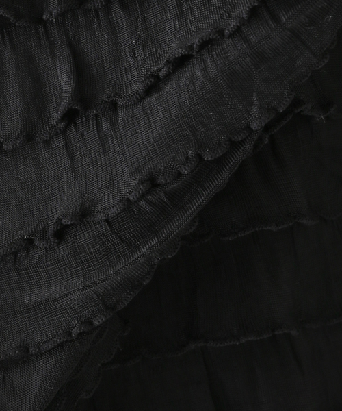 PROVOKE （プロヴォーク）の「【PROVOKE/プロヴォーク】 furi-furi pants 2：パンツ（その他パンツ・レディース・ブラック/アイボリー・FREE）」の14枚目の写真