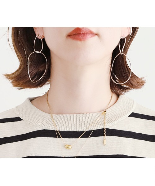 reca（レカ）の「ボーダーニットプルオーバー（ニット/セーター・レディース・ブラック/アイボリー/ホワイト系その他2/ライトベージュ・M）」の9枚目の写真