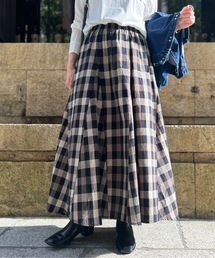 Chez toi | 大判チェック柄はぎスカート(スカート)