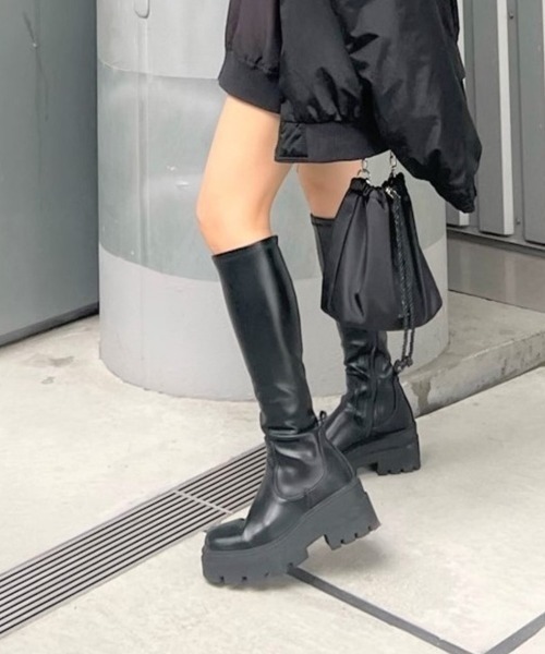 R&E】NEOトラックソールストレッチロングブーツ（ブーツ）｜R&E