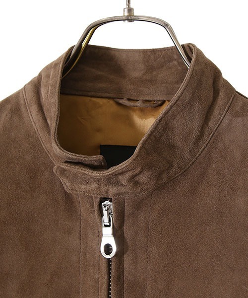 CINQUANTA（チンクアンタ）の「CINQUANTA / チンクワンタ：STAND COLLAR SINGLE RIDERS：H502-1[MUS]（ライダースジャケット・メンズ・ブラウン系その他・48）」の14枚目の写真