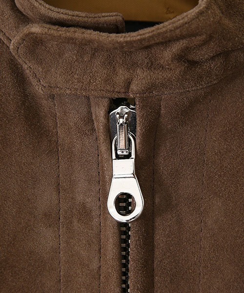 CINQUANTA（チンクアンタ）の「CINQUANTA / チンクワンタ：STAND COLLAR SINGLE RIDERS：H502-1[MUS]（ライダースジャケット・メンズ・ブラウン系その他・48）」の13枚目の写真
