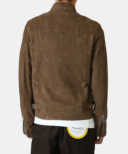 CINQUANTA（チンクアンタ）の「CINQUANTA / チンクワンタ：STAND COLLAR SINGLE RIDERS：H502-1[MUS]（ライダースジャケット・メンズ・ブラウン系その他・48）」の5枚目の写真