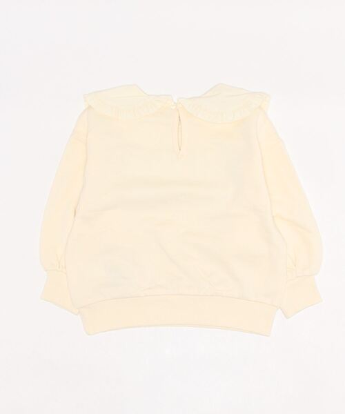 coca(coca)(コカ)の「キッズ フリルカラー付ロゴプルオーバー(スウェット・キッズ・ブラック/アイボリー・100/110/120/130)」の13枚目の写真