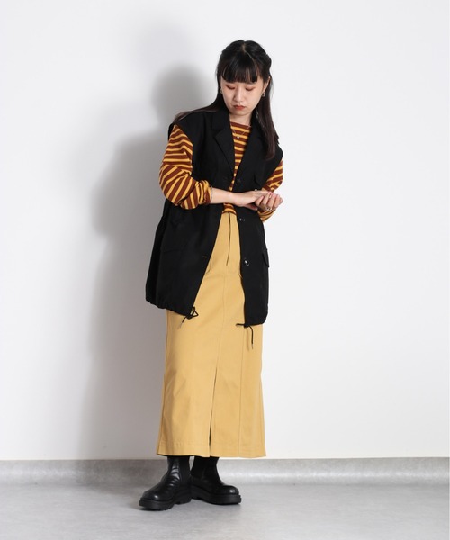 cepo（セポ）の「アーミーベスト（ベスト・レディース・ブラック/オリーブ・M）」の14枚目の写真