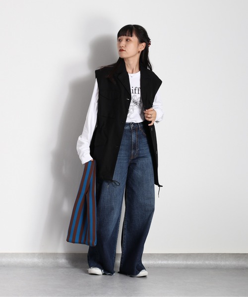 cepo（セポ）の「アーミーベスト（ベスト・レディース・ブラック/オリーブ・M）」の15枚目の写真