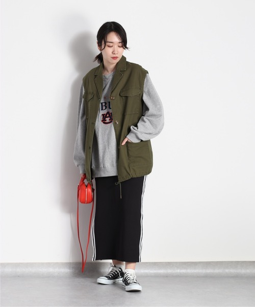 cepo（セポ）の「アーミーベスト（ベスト・レディース・ブラック/オリーブ・M）」の8枚目の写真