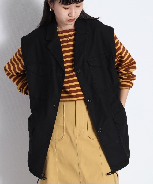 cepo（セポ）の「アーミーベスト（ベスト・レディース・ブラック/オリーブ・M）」の19枚目の写真