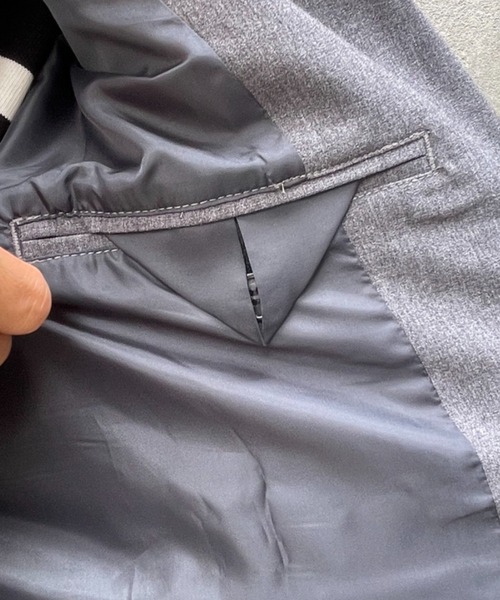 CIAOPANIC（チャオパニック）の「【セットアップ】TRダブルブレザー（テーラードジャケット・メンズ・ネイビー/ブラウン/グレー・MEDIUM/LARGE）」の4枚目の写真