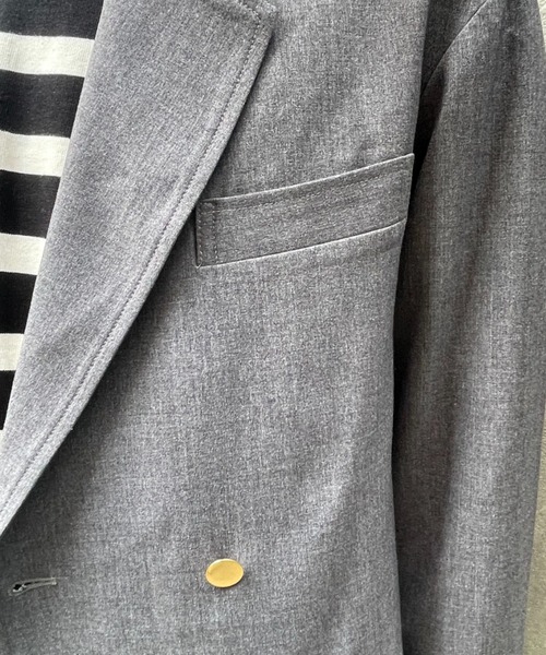 CIAOPANIC（チャオパニック）の「【セットアップ】TRダブルブレザー（テーラードジャケット・メンズ・ネイビー/ブラウン/グレー・MEDIUM/LARGE）」の5枚目の写真