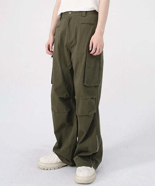 WESTBOY(ウエストボーイ)の「ルーズシルエットバギーカーゴパンツWO22W3PT03【WB ORIGINALS】(カーゴパンツ・メンズ・カーキ/ホワイト/ブラック・L/XL/M)」の3枚目の写真