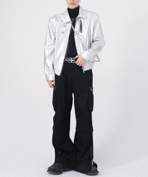 WESTBOY(ウエストボーイ)の「ルーズシルエットバギーカーゴパンツWO22W3PT03【WB ORIGINALS】(カーゴパンツ・メンズ・カーキ/ホワイト/ブラック・L/XL/M)」の11枚目の写真
