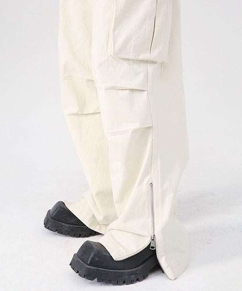 WESTBOY(ウエストボーイ)の「ルーズシルエットバギーカーゴパンツWO22W3PT03【WB ORIGINALS】(カーゴパンツ・メンズ・カーキ/ホワイト/ブラック・L/XL/M)」の10枚目の写真