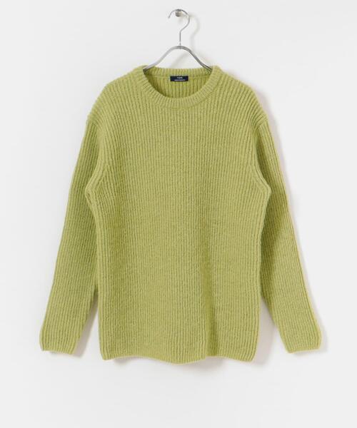 ITEMS URBANRESEARCH(アイテムズ アーバンリサーチ)の「モヘアタッチ クルーネックリブニット(ニット/セーター・メンズ・ミント/オフホワイト/ネイビー・MEDIUM/LARGE)」の11枚目の写真