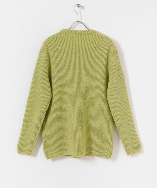 ITEMS URBANRESEARCH(アイテムズ アーバンリサーチ)の「モヘアタッチ クルーネックリブニット(ニット/セーター・メンズ・ミント/オフホワイト/ネイビー・MEDIUM/LARGE)」の12枚目の写真