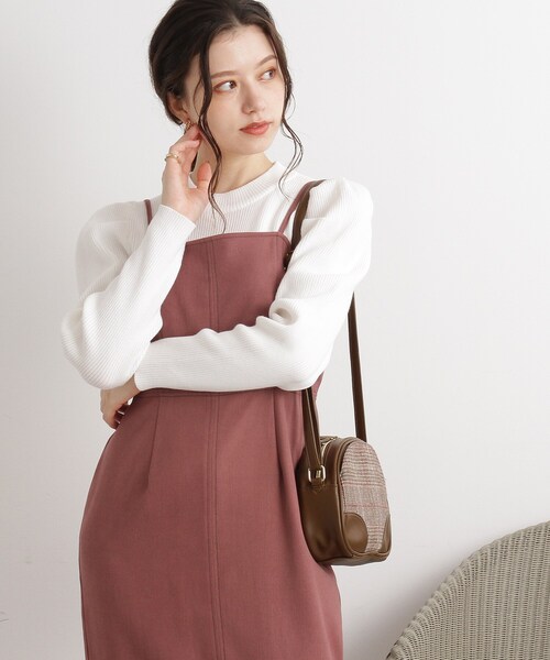 Cutie Blonde（キューティーブロンド）の「◆肩タックリブニットプルオーバー（ニット/セーター・レディース・ブラック/ホワイト系/ベージュ系2/ピンク系7・02/03）」の22枚目の写真