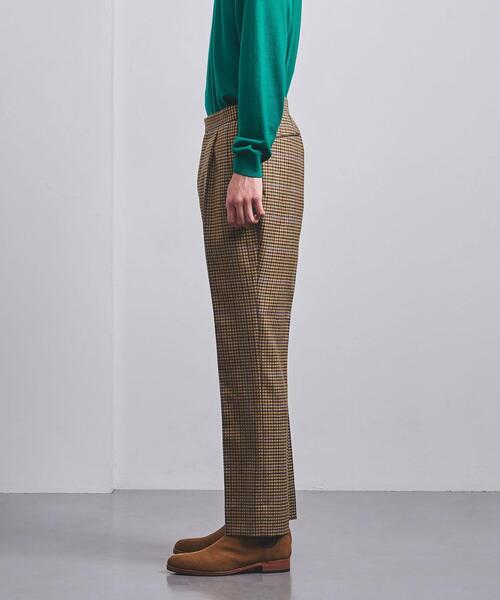 UNITED ARROWS(ユナイテッドアローズ)の「ブリティッシュチェック 1プリーツ パンツ(その他パンツ・メンズ・ベージュ/ダークグレー・S/M/L)」の4枚目の写真