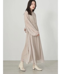 earth music&ecology | ボリュームスリーブシアーワンピース(ワンピース)