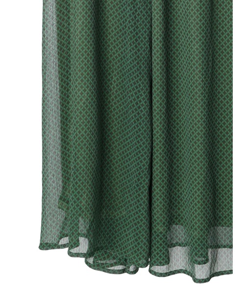 earth music&ecology(アースミュージックアンドエコロジー)の「ボリュームスリーブシアーワンピース(ワンピース・レディース・グリーン/ベージュ/ピンク系その他2・FREE)」の6枚目の写真