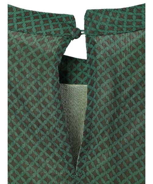 earth music&ecology(アースミュージックアンドエコロジー)の「ボリュームスリーブシアーワンピース(ワンピース・レディース・グリーン/ベージュ/ピンク系その他2・FREE)」の14枚目の写真