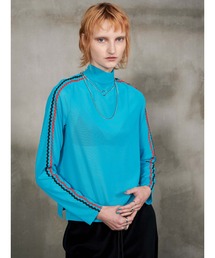 PAMEO POSE | 【TRAPEZE】Wavy Line Skin Top(Tシャツ/カットソー)