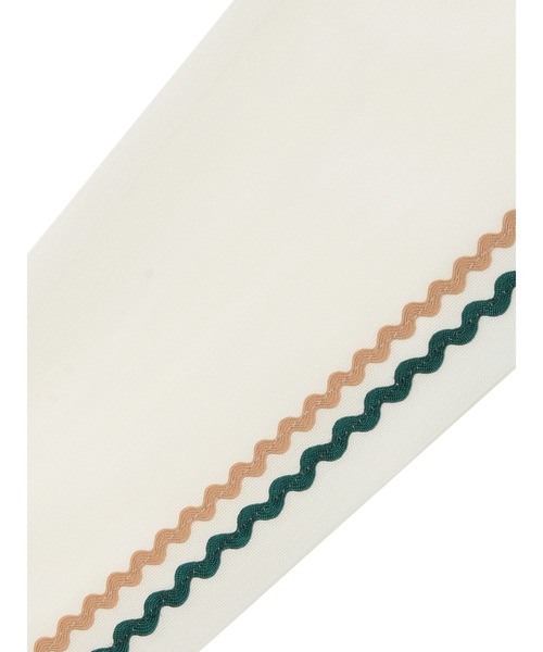 PAMEO POSE（パメオポーズ）の「Wavy Line Skin Top（Tシャツ/カットソー・レディース・ホワイト/ブルー/ブラック・FREE）」の5枚目の写真