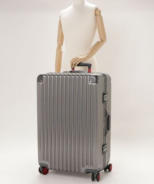 TRIDENT シルバー キャリーケース　92L Siffler（シフレ）の「【TRIDENT/トライデント】 アルミ調 キャリー
