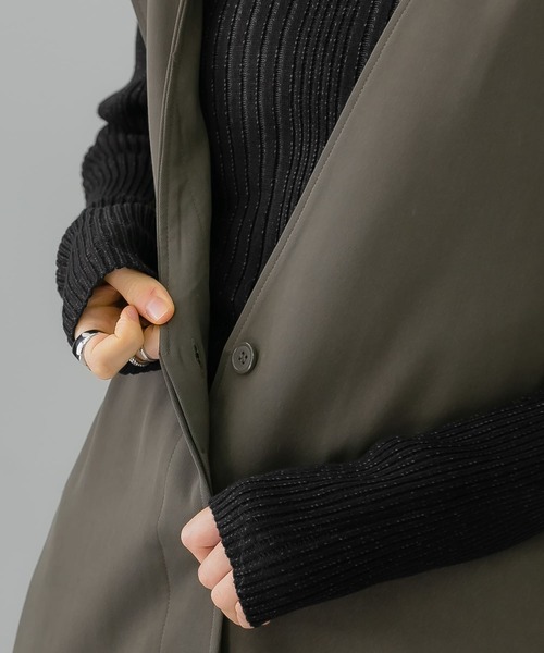 KBF（ケイビーエフ）の「BACKクロスジャンパースカート（ワンピース・レディース・ブラック/チャコールグレー/ベージュ系その他・ONE）」の9枚目の写真