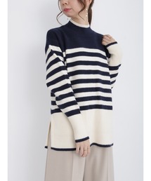 Te chichi | パネルデザインハイネックニット(ニット/セーター)