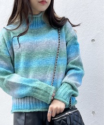 one way | グラデーションタートルニット(ニット/セーター)