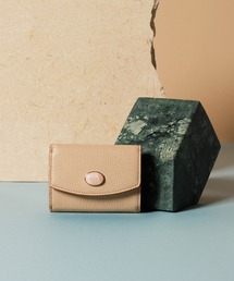 TOPKAPI（トプカピ）の「【TOPKAPI/トプカピ】 gemdrops ジェムドロップ ミニエンボスレザー 天然石 三つ折り 財布（財布）」