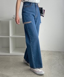 WEGO/サイドカットデニムパンツ