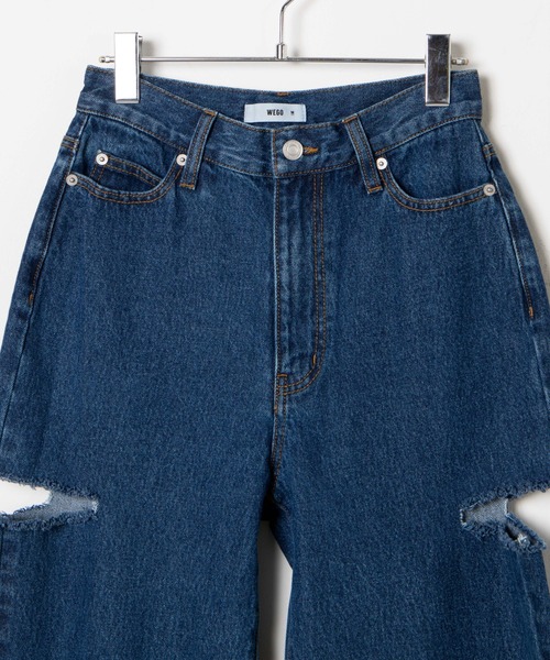 WEGO（ウィゴー）の「WEGO/サイドカットデニムパンツ（デニムパンツ・レディース・インディゴブルー/ブラック/ライトインディゴブルー・LARGE/SMALL/MEDIUM）」の13枚目の写真